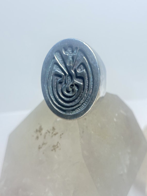 Sold at Auction: Jason Takala, Native American Silver Men's Ring by Jason  Takala with 