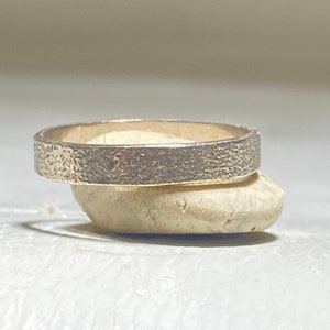Sparkly Ring brossé empileur alliance femme en argent sterling Taille 6.75