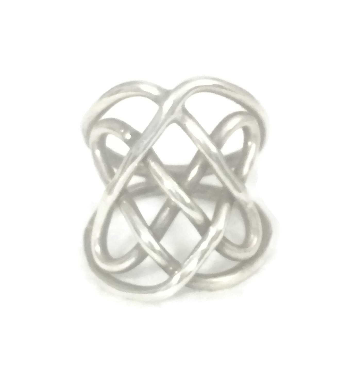 Knot Ring Size 7 Plus Cats Cradle Ring Knot Band Size 7 Etsy