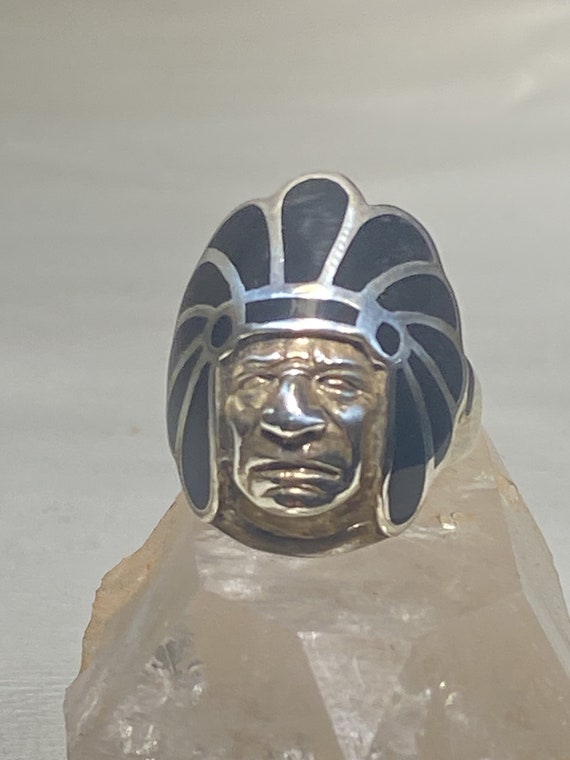 Chief ring southwest feather headdress figurative… - image 5