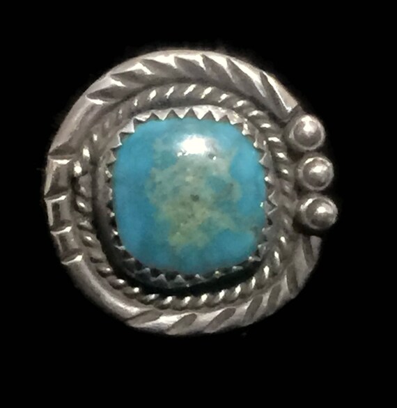 Turquoise Ring Woman Navajo Ring Size 7 Woman Sou… - image 2