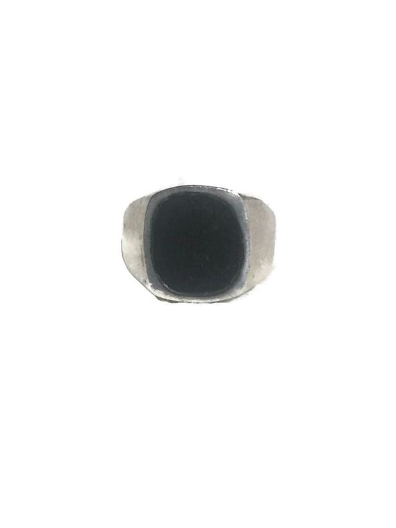 Men Onyx Ring Size 8 Men Ring Size 8 Sterling Silv