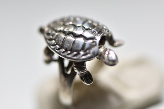 TORTOISE Ring 925 STERLING Silver Plated RING US Size 6-12 Style #Turtle  23501