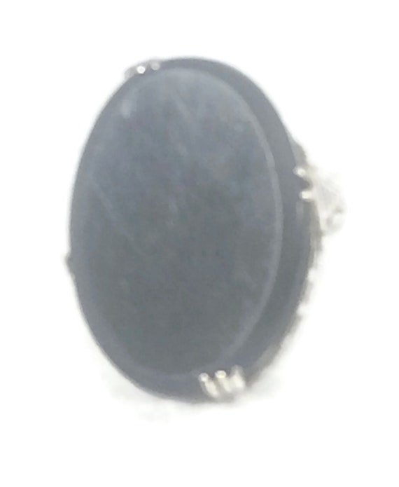 Art Deco Ring Size 5 Plus Onyx Ring Size 5 Mourni… - image 4