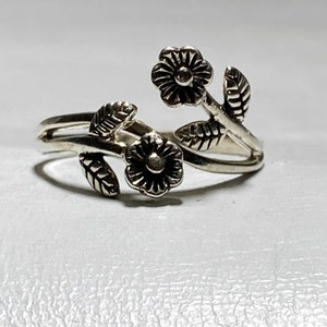 Blumenring Blumenband Damen Mädchen 925 Silber