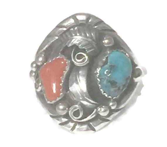 Men Navajo Ring Size 11 Plus Navajo Men Ring Size… - image 1