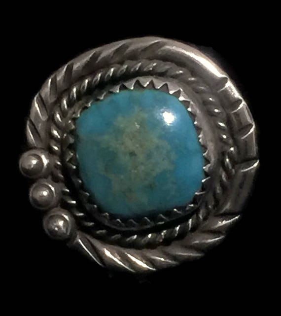 Turquoise Ring Woman Navajo Ring Size 7 Woman Sou… - image 9