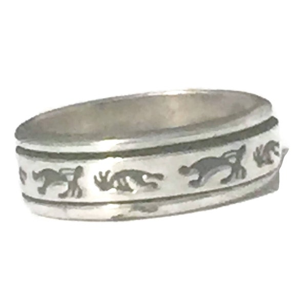 Kokopelli Band Size 12 Minus Kokopelli Ring Size 1
