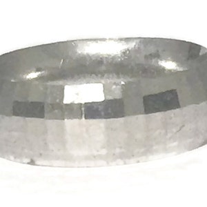 Vintage Disco Band Size 7 Minus Vintage Disco Ring Size 7 Minus Wedding Band Size 7 Sterling Silver Ring  Comfort Band Size 7 Comfort Ring