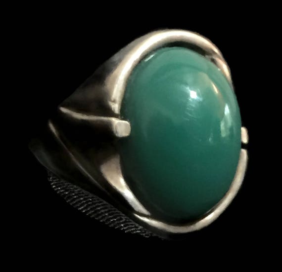 Men Ring Size 8 Men Chalcedony Ring Women Green R… - image 8