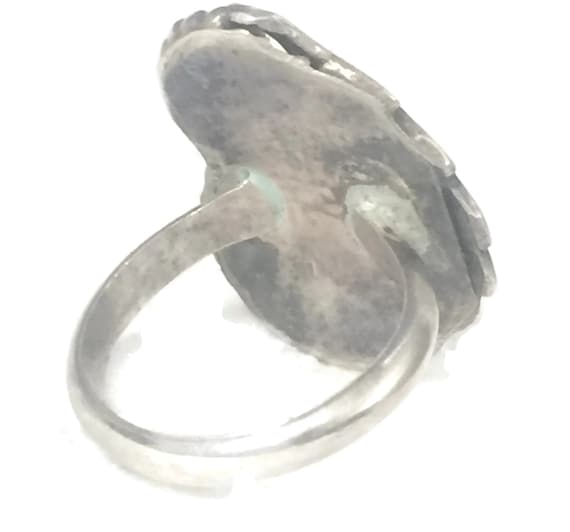 Turquoise Ring Size 4 Minus Navajo Ring Size 4 Tu… - image 5