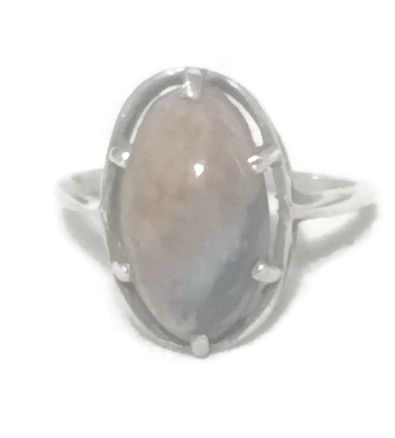 Vintage Agate Ring Size 9 Southwest Women Ring Si… - image 5