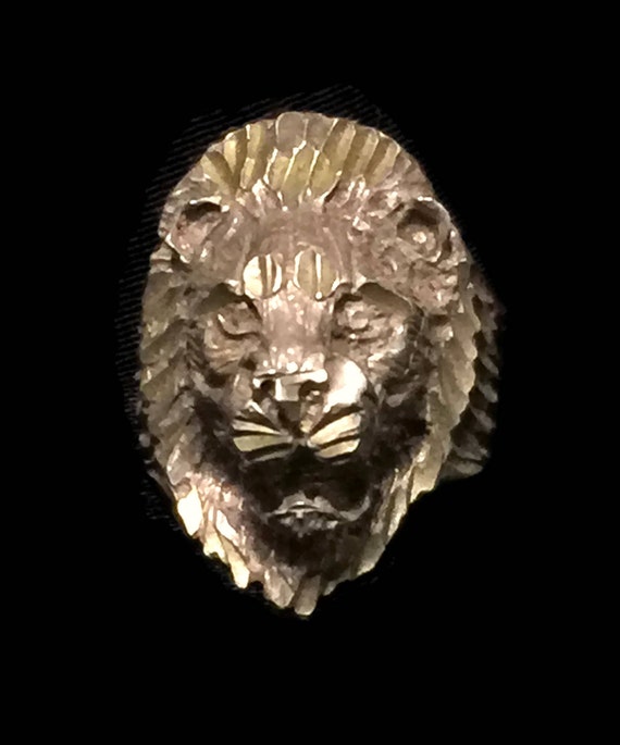 Men Lion Ring Size 9 Plus Men Lion Band Size 9 Vi… - image 2