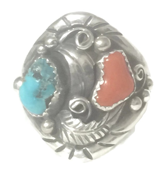 Men Navajo Ring Size 11 Plus Navajo Men Ring Size… - image 2