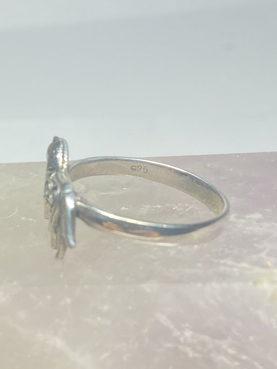 Horse ring sterling silver band women girls size … - image 6