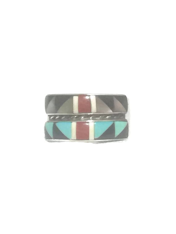 Vintage Sterling Silver Ring Woman Zuni Ring Size