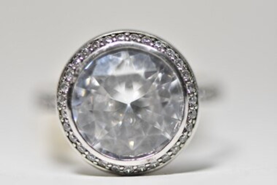 Ti Sento Ring Italy Sparkly Round Quality Sterling Silver Italy Women ...