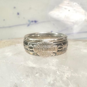 Sterling Silver Harley Davidson Rings - Etsy