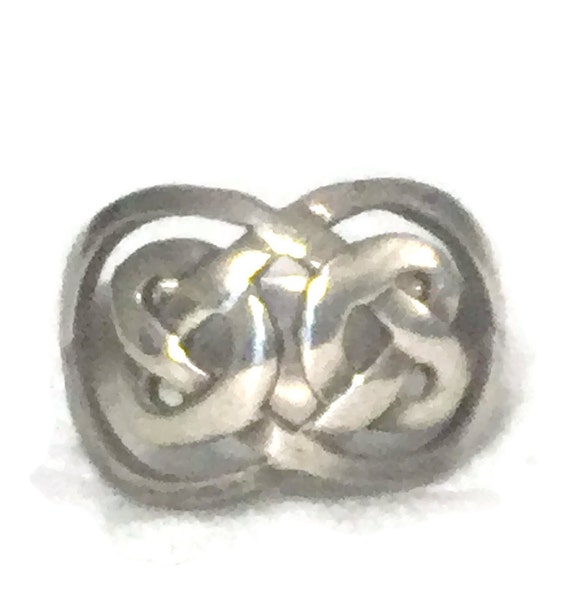 Celtic Knot Ring Size 5 Minus Celtic Knot Band Si… - image 6
