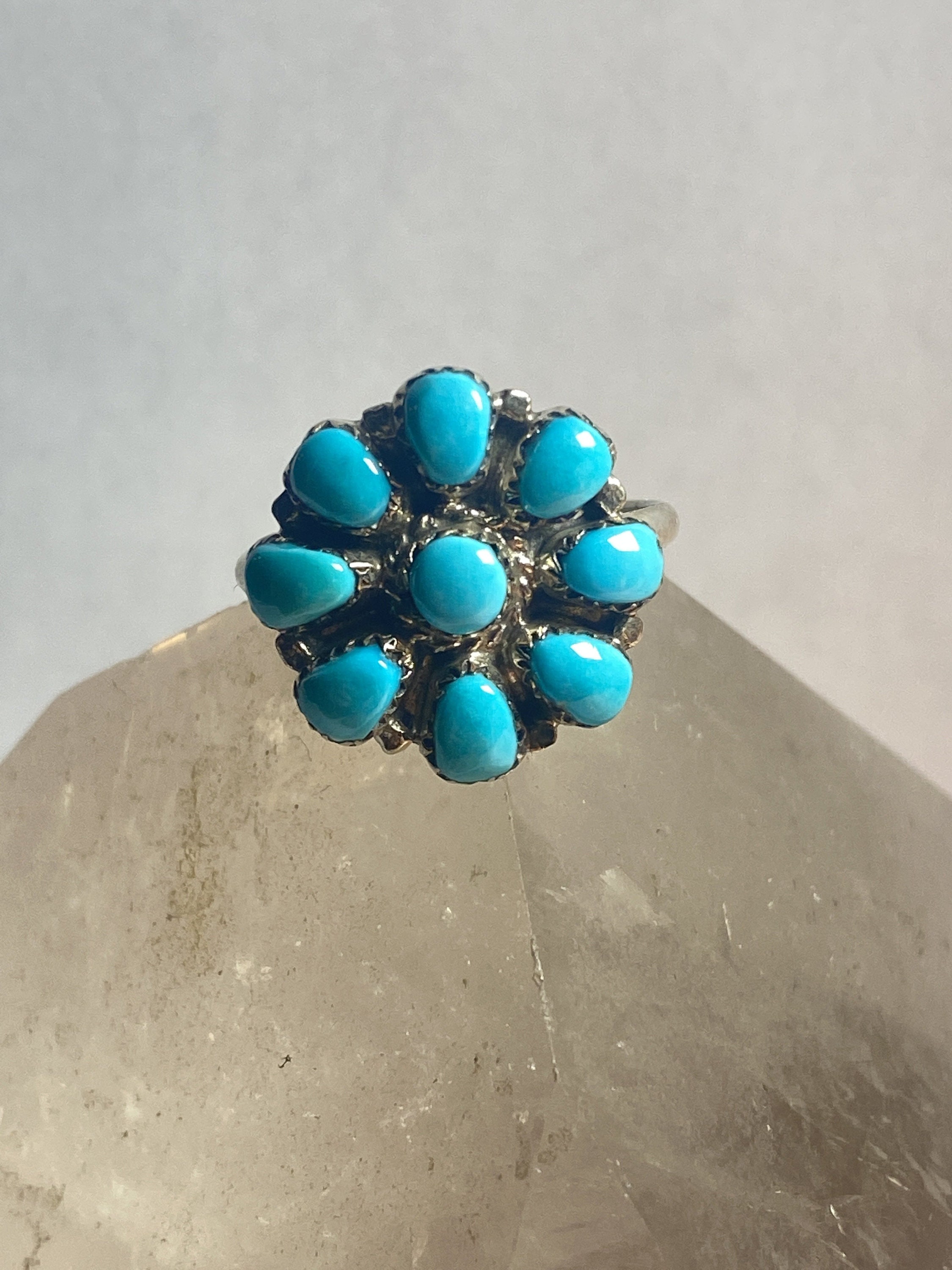 ★TATIANA★ Colorful Shushu Ring_SE0154 Beautiful Handmade Turquoise And Sterling Silver Adjustable