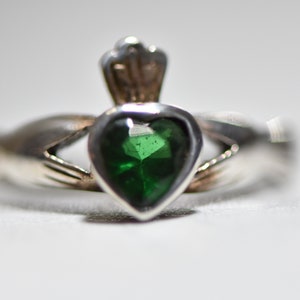 Claddagh Ring Celtic Irish Friendship Band Sterling Silver Women Girls Size  5.50