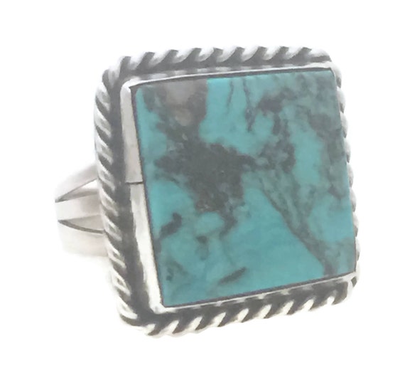 Vintage Sterling Silver Ring Native American Ring… - image 8