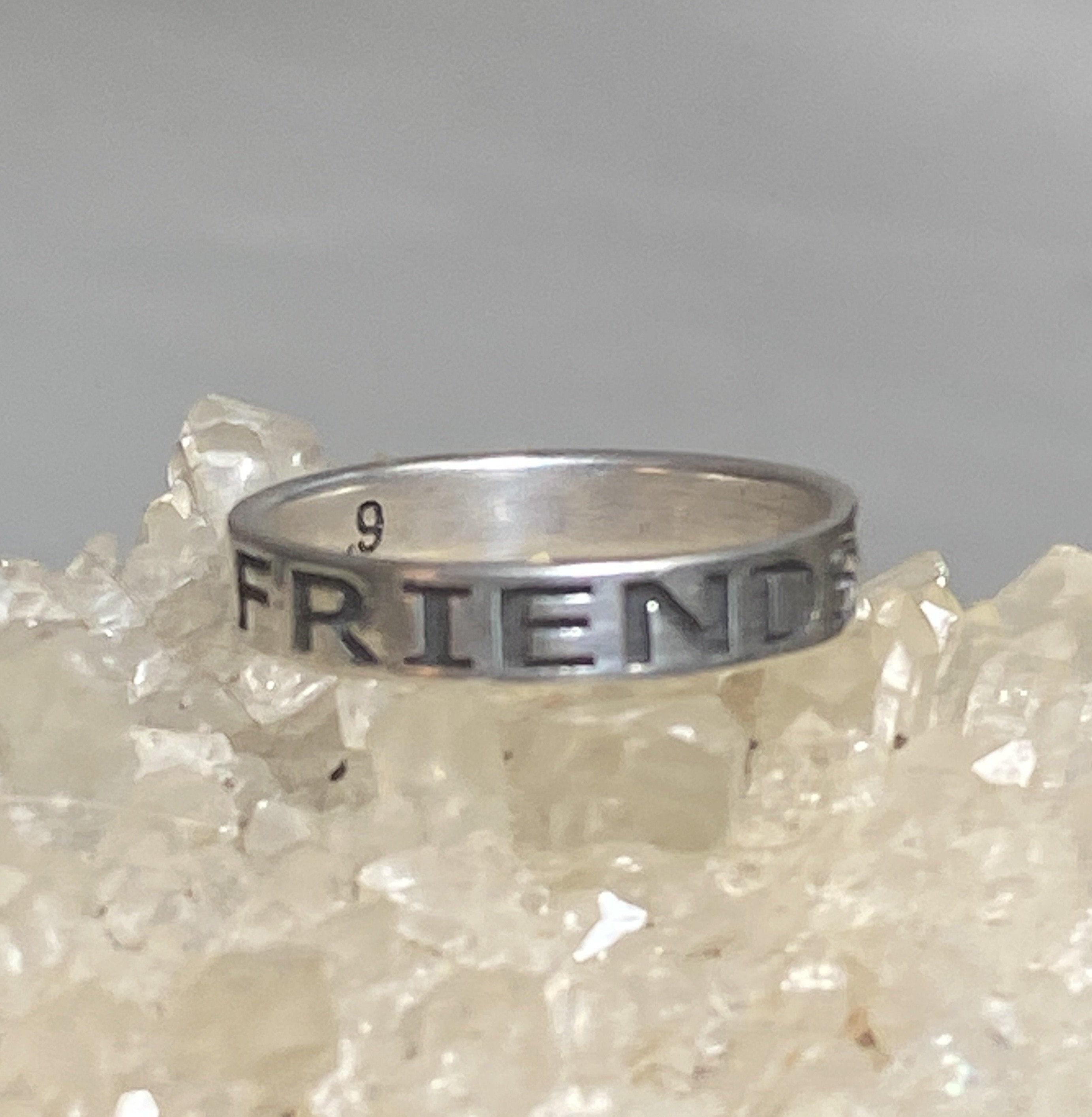 Friends Forever Ring Friendship Band Sterling Silver Women Girls