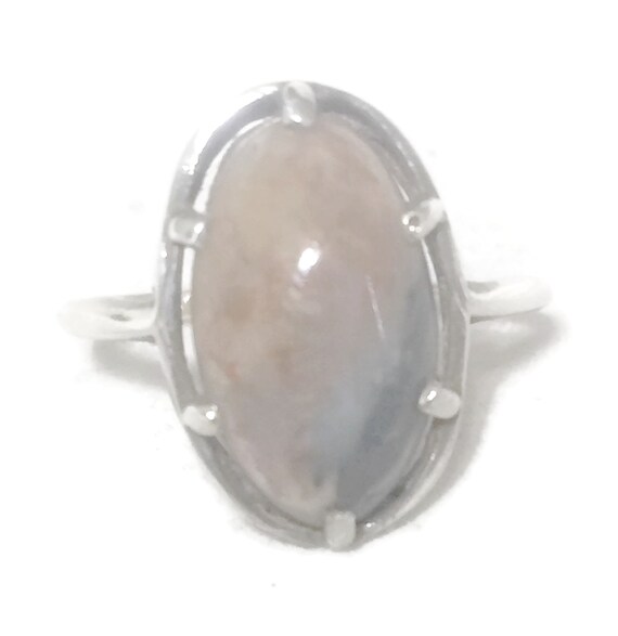 Vintage Agate Ring Size 9 Southwest Women Ring Si… - image 9