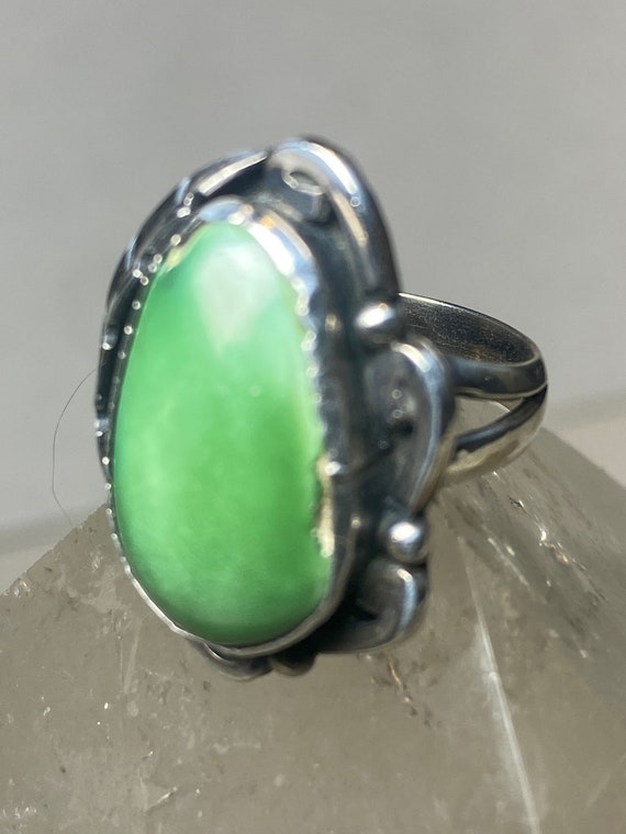 Turquoise ring Navajo southwest sterling silver w… - image 4