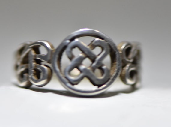 Celtic ring Irish knots band rope women men sterl… - image 4