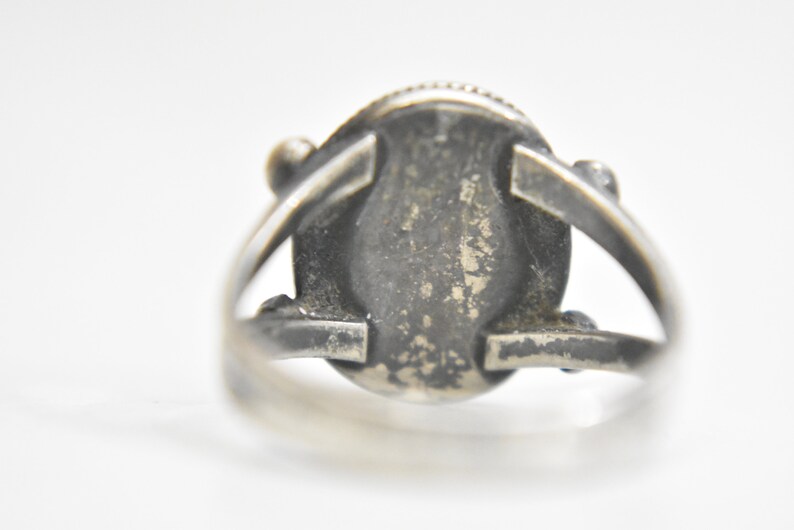 Navajo ring turquoise sterling silver women girls Size 6