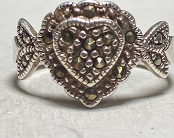 Bague Coeur Ailé En Argent 925 (Sterling) Serti De Marcassites - Taille 60 - Neuf Sans Emballage