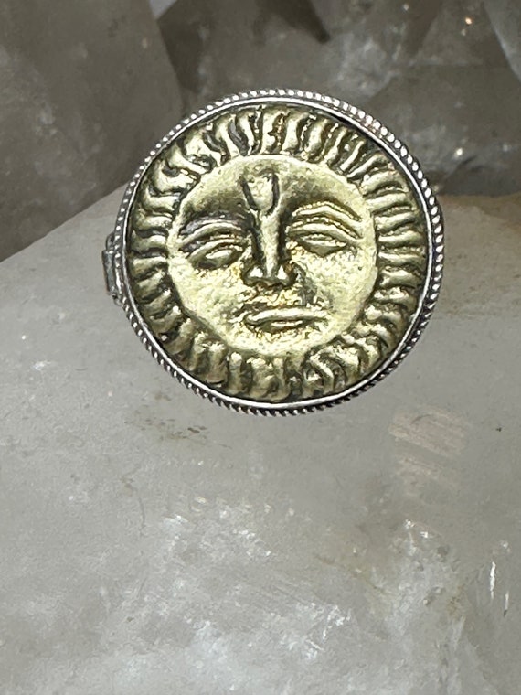 Poison ring size 7.50 Sun face celestial sterling… - image 6