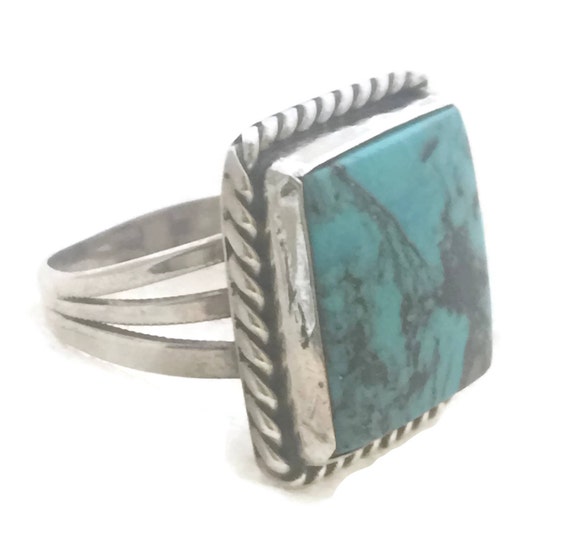 Vintage Sterling Silver Ring Native American Ring… - image 5