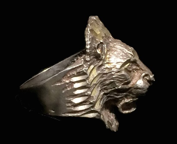 Men Lion Ring Size 9 Plus Men Lion Band Size 9 Vi… - image 9