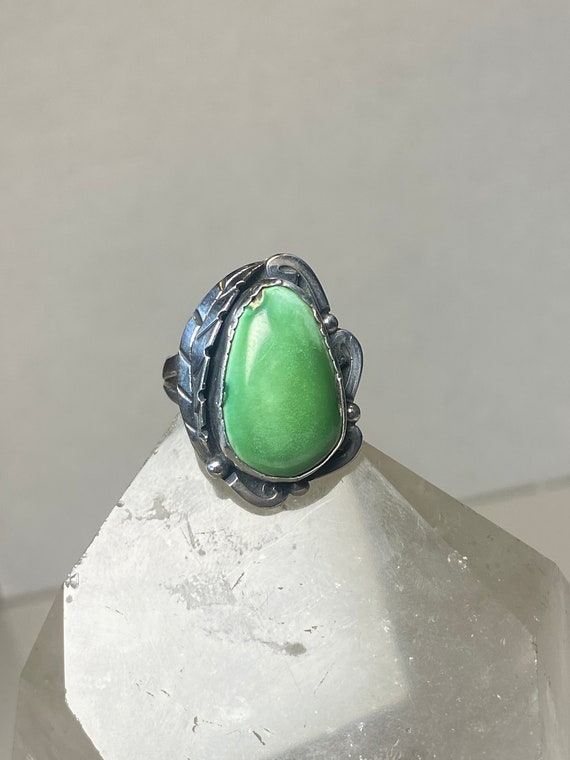 Turquoise ring Navajo southwest sterling silver w… - image 10