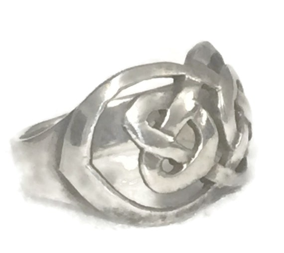Celtic Knot Ring Size 5 Minus Celtic Knot Band Si… - image 10