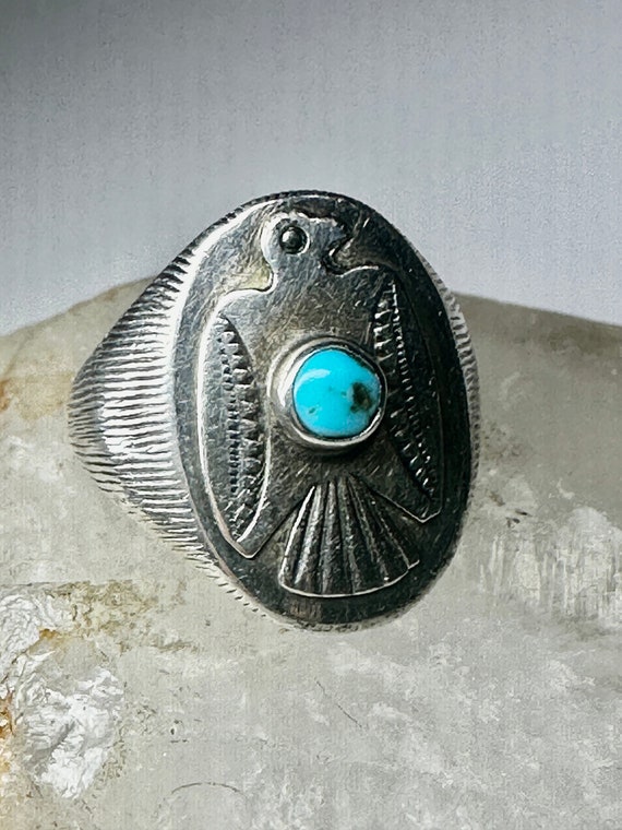 Phoenix ring Navajo band size 9.50 sterling silver