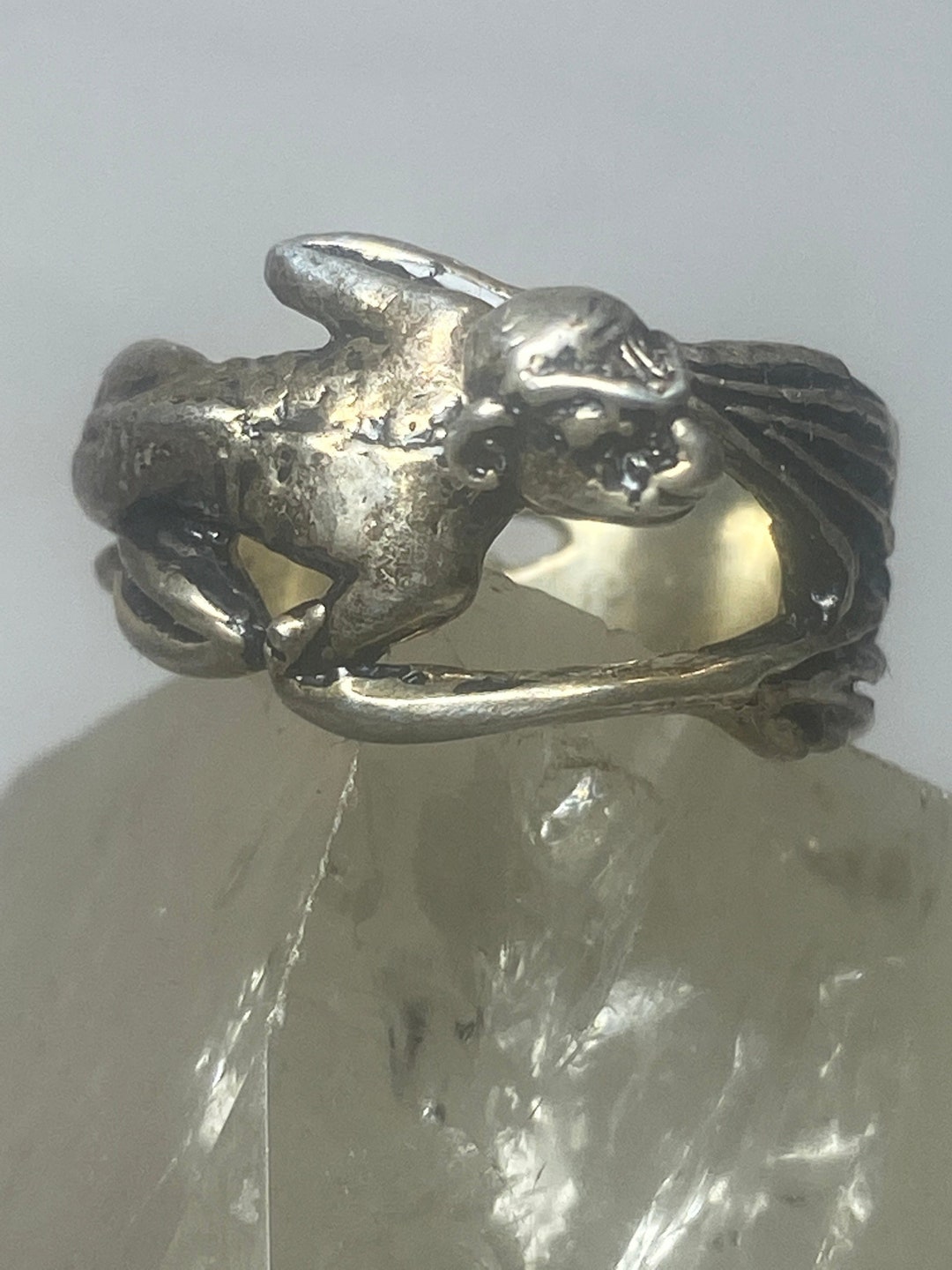 Gollum Ring Size 6.50 Lord of the Rings Hobbit Band Sterling Silver ...