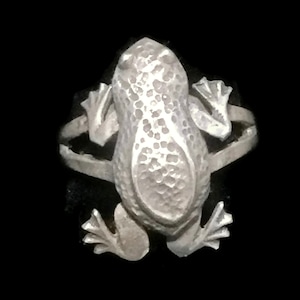 Moving Frog Ring Size 7 Minus Moving Frog Ring Size 7 Minus Sterling Silver Ring Size 7 Vintage Toad Ring Size 7 Vintage Toad Band