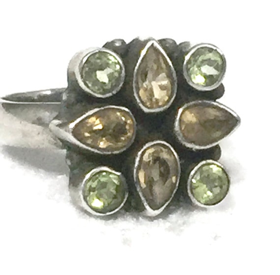 Vintage Peridot Ring Size 5 Minus Women Ring Size… - image 7