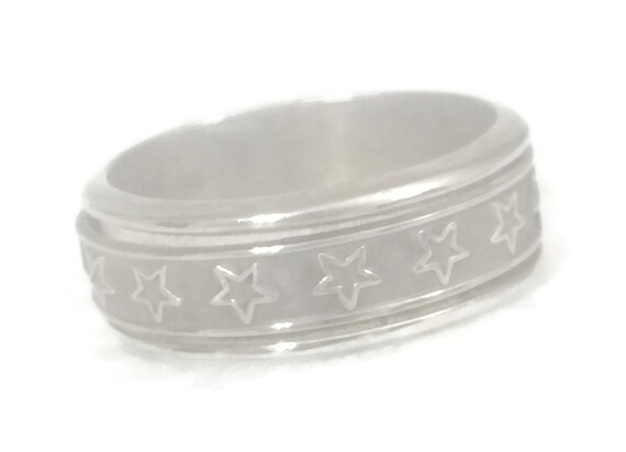 Spinner Star Band Size 13 Minus Men Star Ring Siz… - image 9