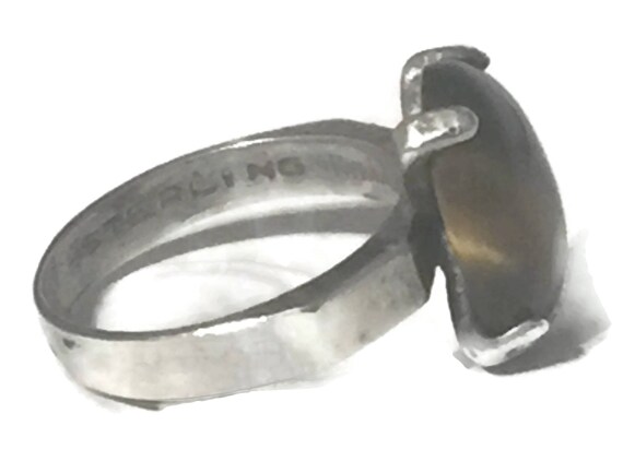 Bague Argent œil De Tigre – Ancienne, Argent Massif, Modèle T55