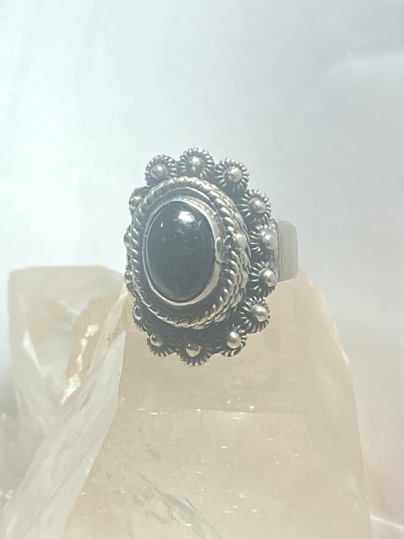 Onyx poison ring Mexico sterling silver women siz… - image 10