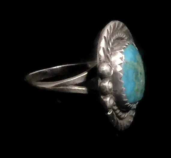 Turquoise Ring Woman Navajo Ring Size 7 Woman Sou… - image 5