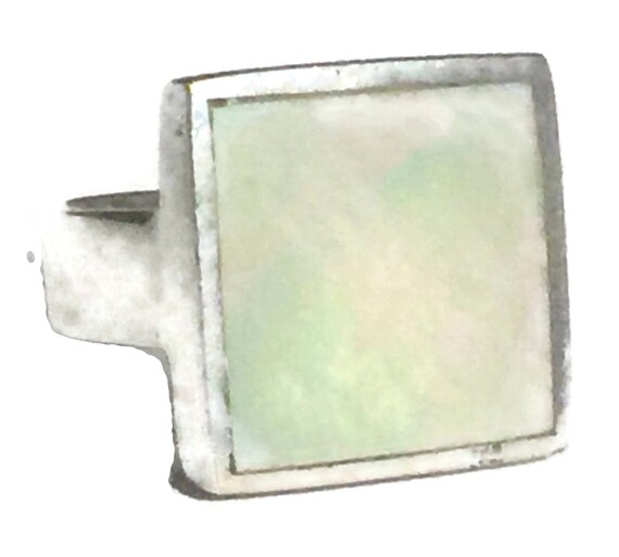 Vintage MOP Ring Size 6 Mother of Pearl Ring BoHo… - image 9