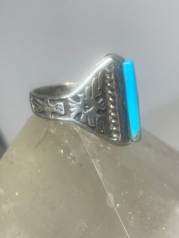 Phoenix Ring size 9.75 Turquoise mudman band sout… - image 10