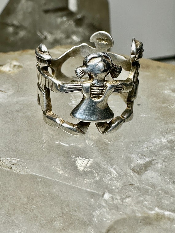 子供用リング 教師用バンド サイズ 5.50 比喩的 スターリングシルバー