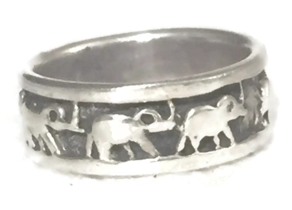 PikaLF Lucky Elephant Ring for Men, Elephant Migration India | Ubuy