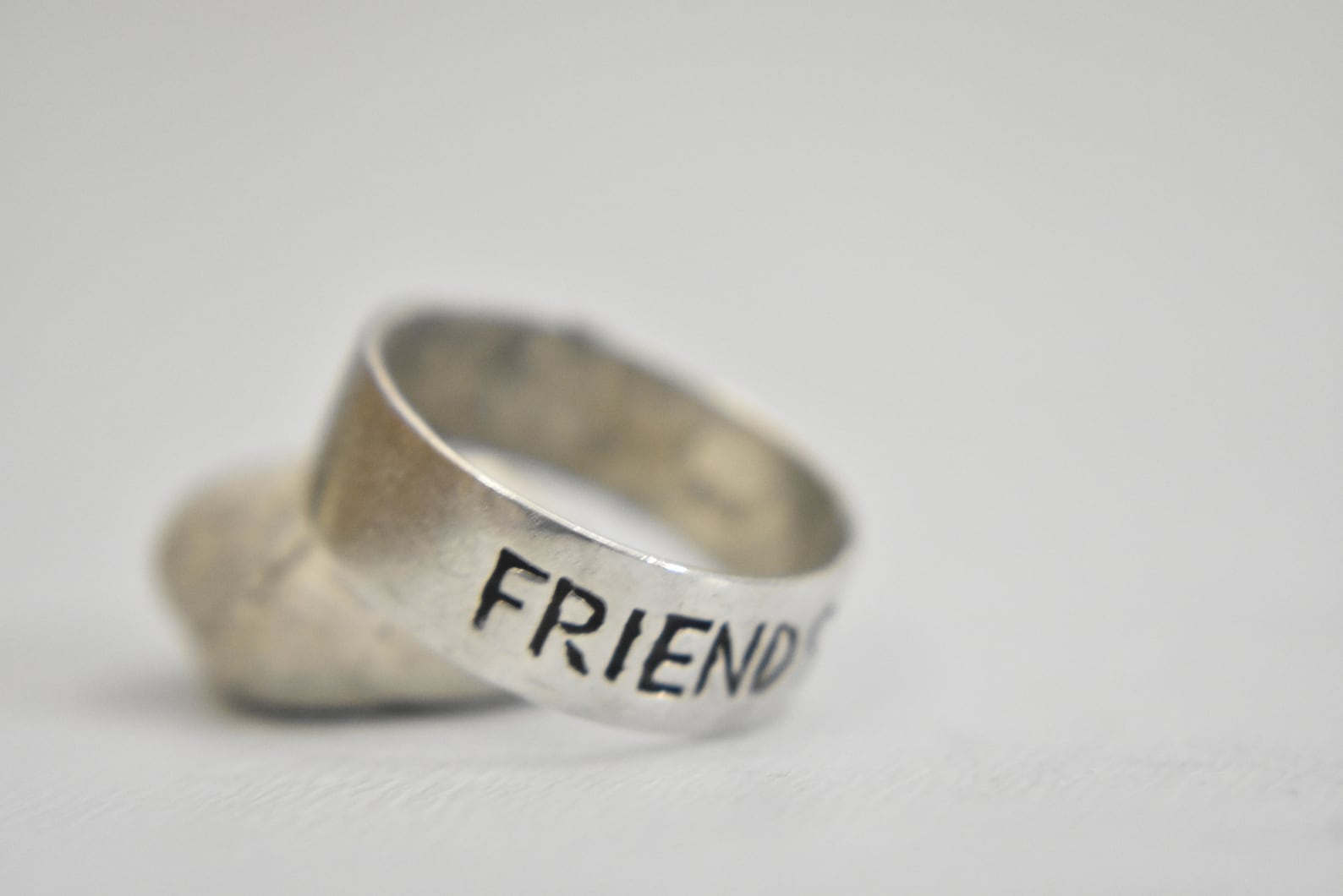 Friends Ring Friendship Sterling Silver Band Girls Boys Women Etsy